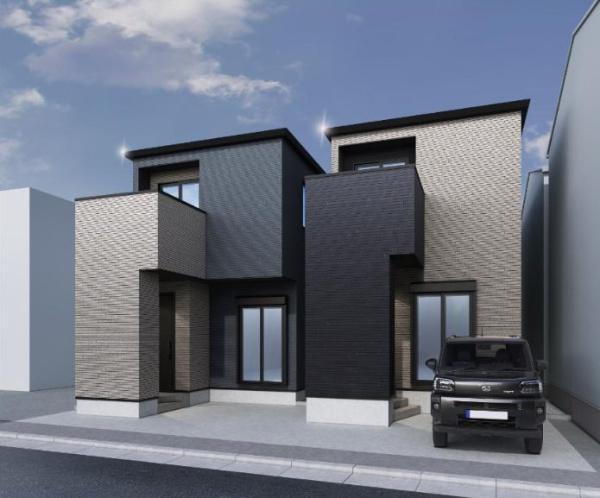 【2号棟】中区新築戸建リビング階段　納戸