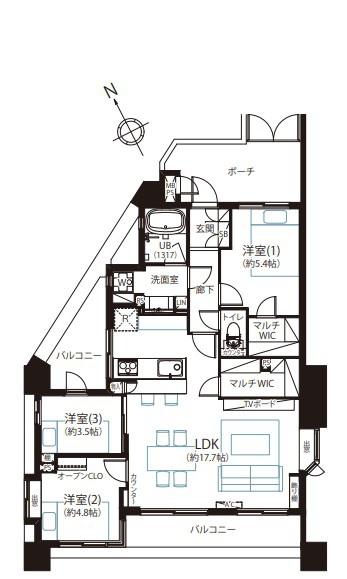 クリオ横浜壱番館　横浜駅歩8分　家具付　リノベ
