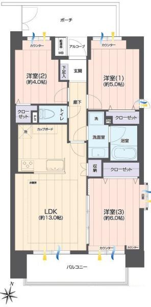 アルカサル川崎【フルリノベ床暖ペット可】
