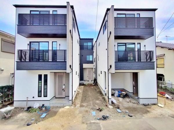 【2号棟】茅ヶ崎市新築戸建　LDK18帖　リビング階段