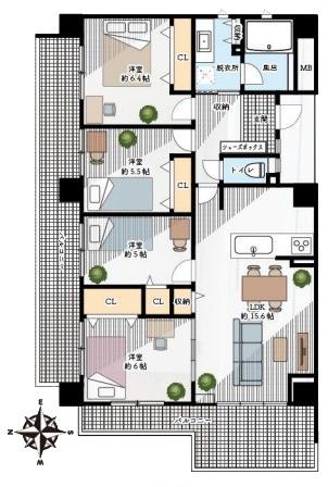 ローレルスクエア港南台C棟　角部屋　ペット飼育可