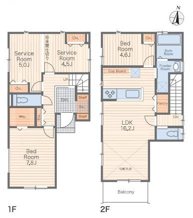 【1号棟】逗子市新築戸建　納戸　南面バルコニー