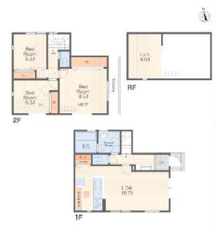 【2号棟】逗子市新築戸建駅徒10分ロフト