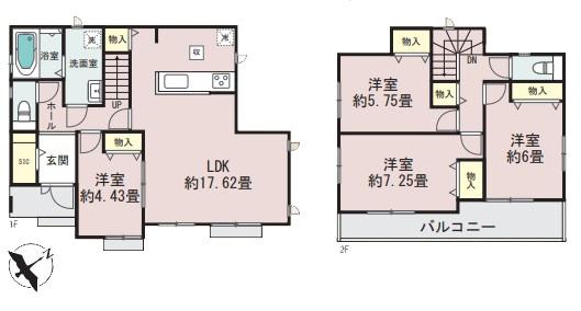 【A号棟】藤沢市新築戸建　2台駐車可　対面キッチン