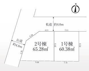 【1号棟】大和市新築戸建ビルトイン車庫WICSIC