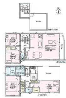 【A号棟】鶴見区新築戸建　スカイバルコニー　都市ガス
