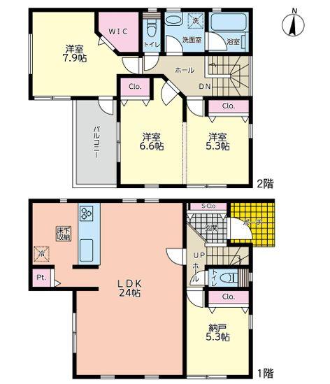 南区新築戸建LDK24帖WICパントリー