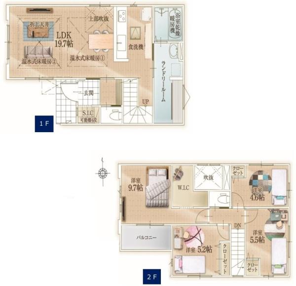 【2号棟】藤沢市新築戸建　小・中学校歩10分　WIC
