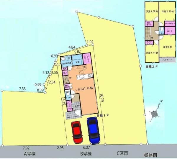 【B号棟】横須賀市新築戸建　カースぺ2台　パントリー
