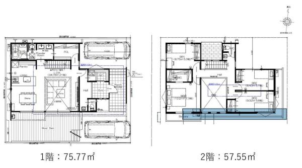 港北区新築戸建　WICSIC大型ウッドデッキ