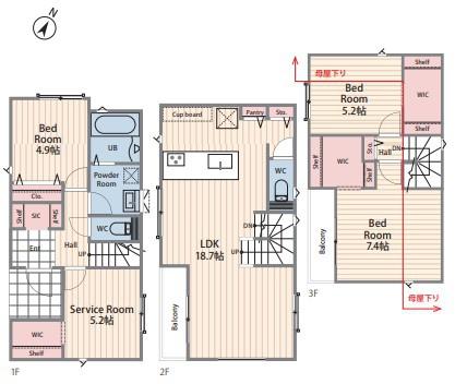 【2号棟】金沢区新築戸建　LDK18帖　WIC×3　SIC