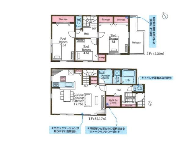 【1号棟】戸塚区新築戸建　WIC　全室南向き　平坦地