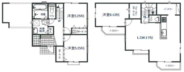 【1号棟】<戸塚駅>バス8分　新築戸建　車庫有