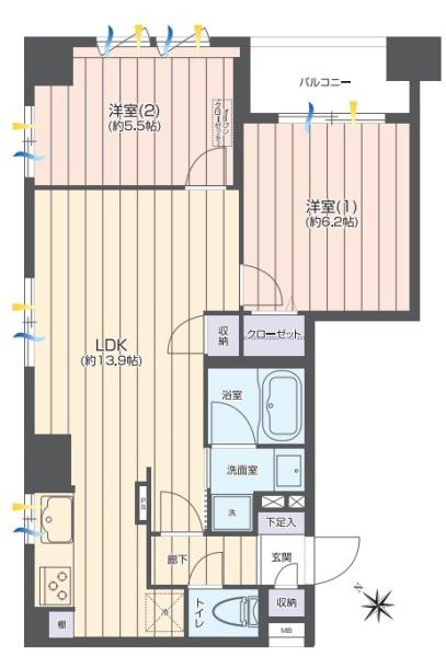 レックス横浜関内　関内駅歩5分　リフォーム済