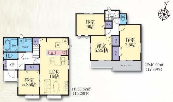【B号棟】藤沢市新築戸建　駅まで平坦歩13分　フラットフロア