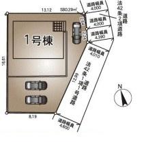 【1号棟】海老名市新築戸建　洋風和室　3台駐車可