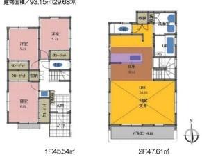 【A号棟】茅ヶ崎市新築戸建　LDK20帖　2Fリビング