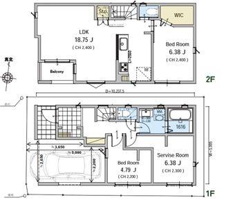 【4号棟】旭区新築戸建ビルトイン車庫LDK18帖