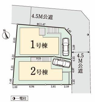 【2号棟】南区新築戸建リビング階段書斎