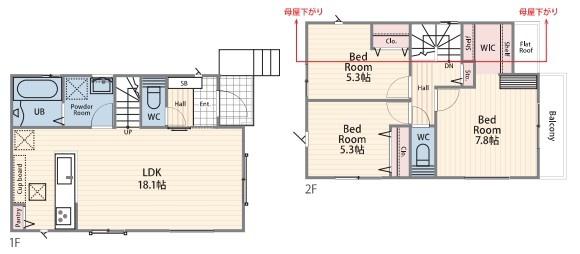 【4号棟】港南区新築戸建　LDK18帖　2台駐車可