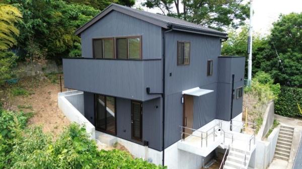 中区新築戸建広い土間91坪庭付