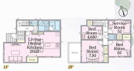 【2号棟】鶴見区新築戸建大型分譲地LDK20帖
