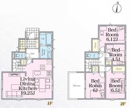 【6号棟】鶴見区新築戸建大型分譲地LDK19帖