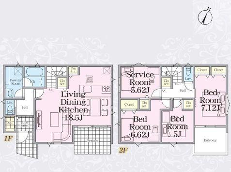 【18号棟】鶴見区新築戸建大型分譲地LDK18帖以上