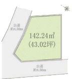 南区新築戸建　LDK18帖　2台駐車可　角地