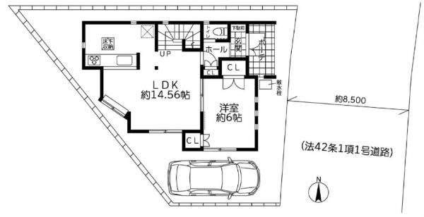 横浜市泉区　中古戸建　カウンターキッチン　ロフト　カースぺ