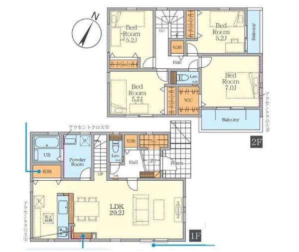 【2号棟】藤沢市新築戸建2台駐車可LDK20帖