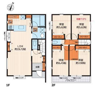 【A号棟】大和市新築戸建2台駐車可LDK19帖