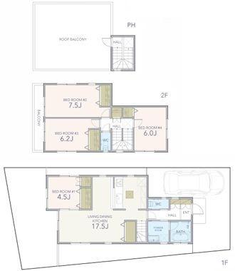 戸塚区中古戸建スカイバルコニー南向き庭付