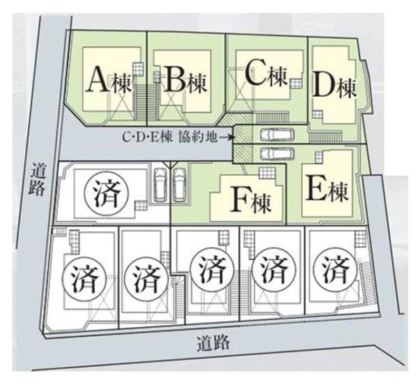 【E号棟】港北区新築戸建　全12棟　駅まで徒歩10分