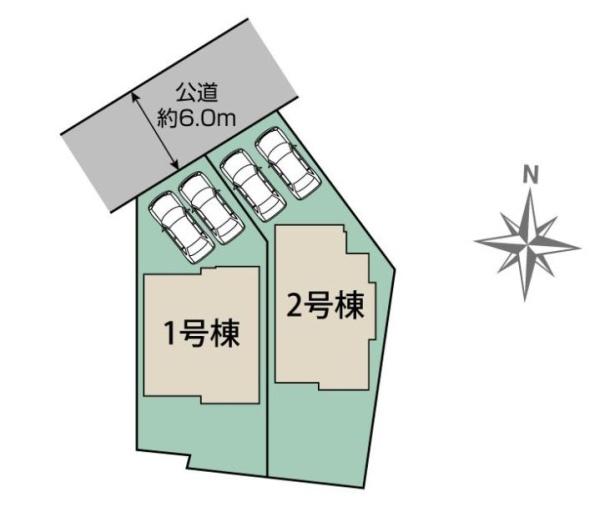 【1号棟】藤沢市新築戸建2台駐車可和室