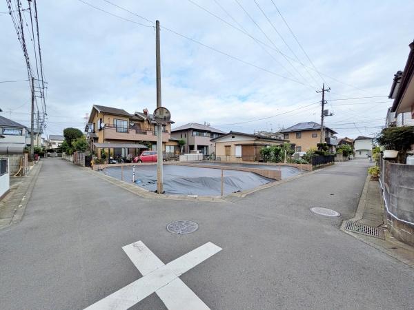 【A区画】藤沢市売地建築条件無し角地陽当り◎