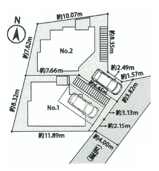 【2号棟】神奈川区新築戸建ZEH水準省エネルギーハウス(区画図)