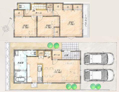 【B号棟】栄区新築戸建2台駐車可SIC