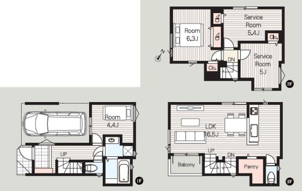 【3号棟】青葉区新築戸建全3棟分譲住宅駅まで徒歩10分