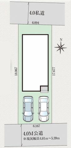 金沢区新築戸建2WICパントリー2台駐車可