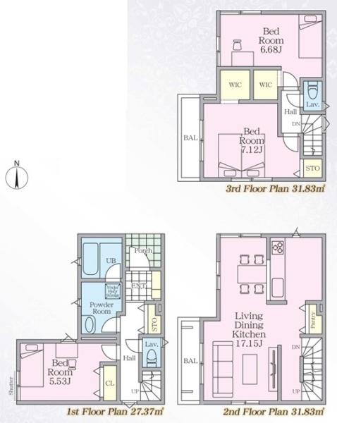 【4号棟】鎌倉市新築戸建　駅歩5分　リビング17帖超