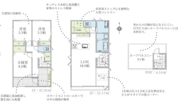 緑区新築戸建2台駐車可ルーバルパントリー