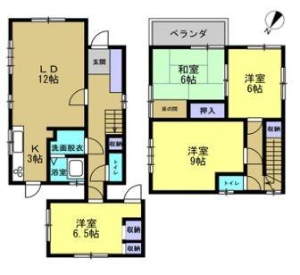 相模原市中古戸建リフォーム全居室6帖以上