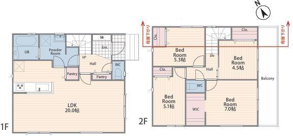 【2号棟】港南区新築戸建2台駐車可駅徒10分