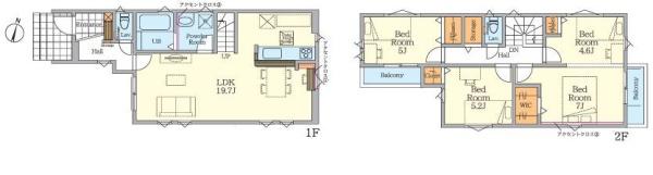 【2号棟】座間市新築戸建駅徒9分WIC
