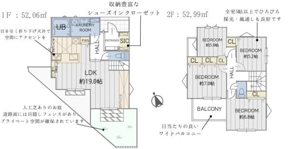 川崎市新築戸建2台駐車可庭付SICパントリー