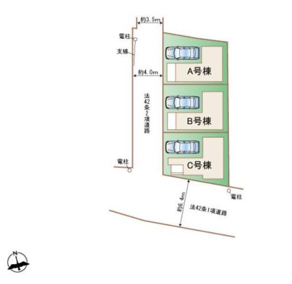 【C号棟】西区新築戸建ビルトイン車庫パントリー