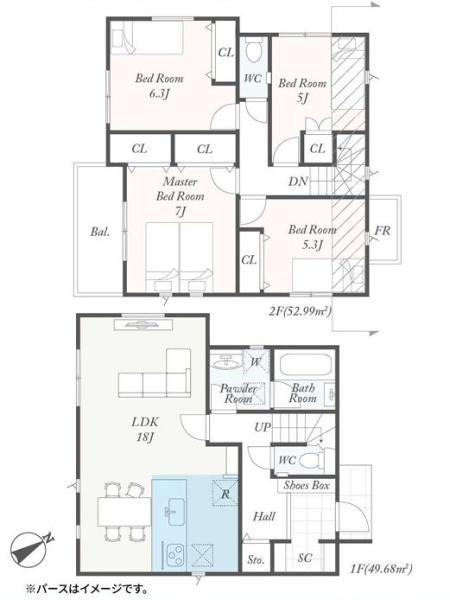 町田市新築戸建3台駐車可角地