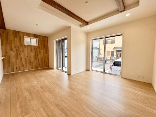 【1号棟】相模原市新築戸建2台駐車可LDK18帖吹抜