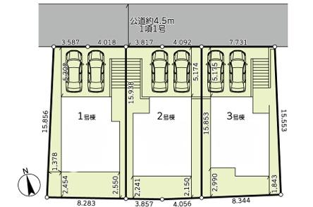 【3号棟】旭区新築戸建2台駐車可LDK20帖